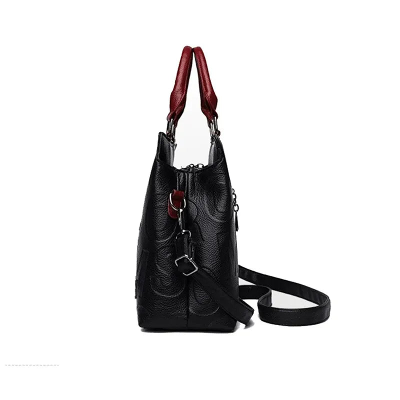 Yogodlns Microfiber Synthetic Leather Casual Tote Bag