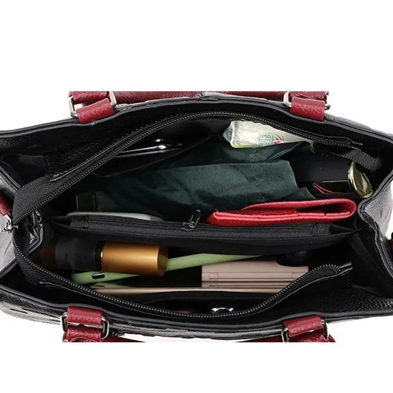 Yogodlns Microfiber Synthetic Leather Casual Tote Bag