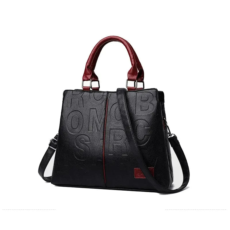 Yogodlns Microfiber Synthetic Leather Casual Tote Bag