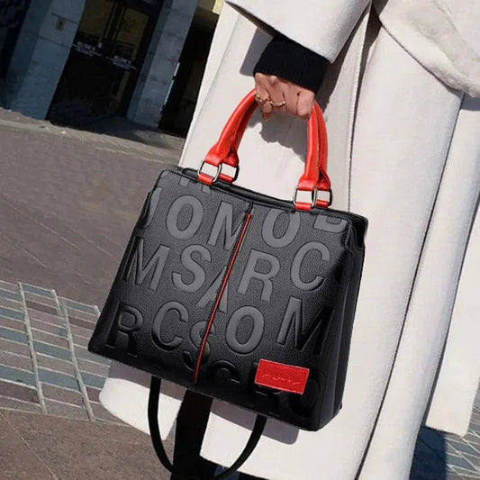 Yogodlns Microfiber Synthetic Leather Casual Tote Bag