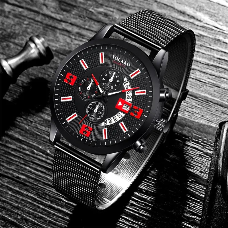 Men Fashion Calendar Watches