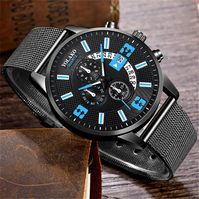 Men Fashion Calendar Watches