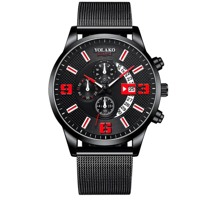 Men Fashion Calendar Watches