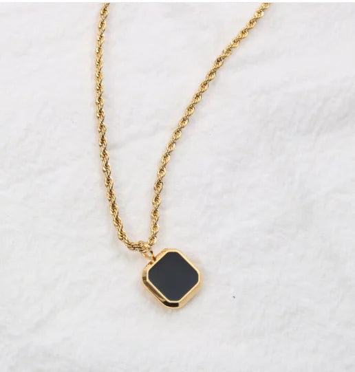 Onyx Titanium Necklace