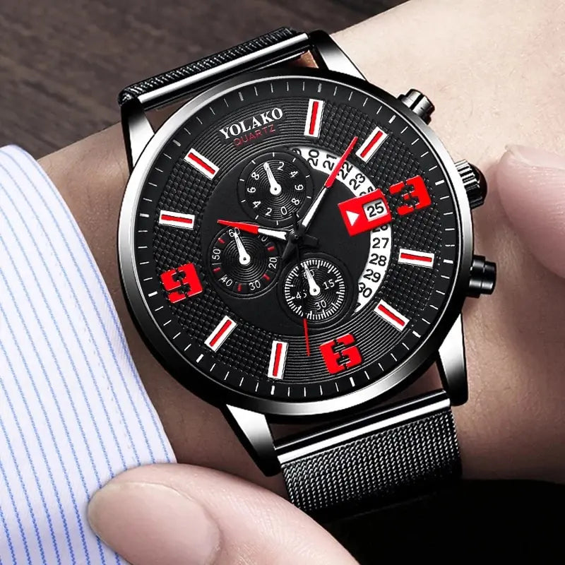 Men Fashion Calendar Watches